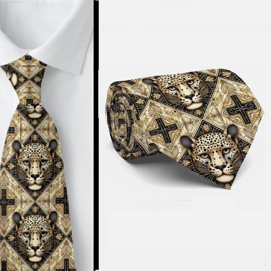 Cravate Bold Leopard Tie | Masculine Men's Fashion