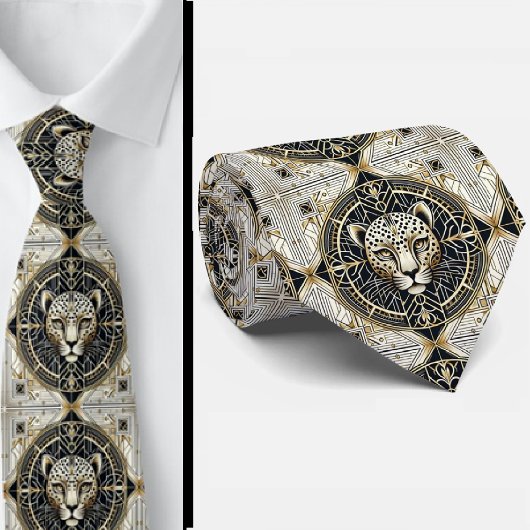 Cravate Bold Leopard Tie | Masculine Men's Fashion