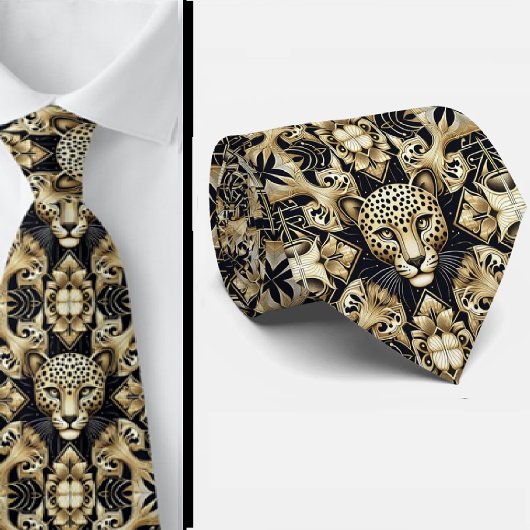 Cravate Bold Leopard Tie | Masculine Men's Fashion