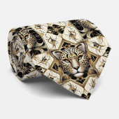 Cravate Bold Leopard Tie | Masculine Men's Fashion (Roulé)