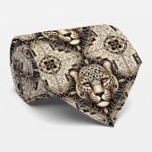 Cravate Bold Leopard Tie | Masculine Men's Fashion (Roulé)