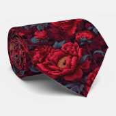 Cravate Bold Mens Accessories Peonies Floral (Roulé)