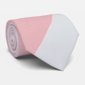 Cravate Bold Pink and White Striped Classic Wide Stripe (Roulé)