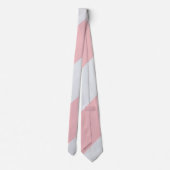 Cravate Bold Pink and White Striped Classic Wide Stripe (Dos)