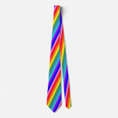 Cravate Bold Rainbow Stripes necktie (Devant)