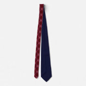 Cravate Bold Red Abstract Poinsettia Neck Tie (Dos)