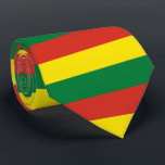 Cravate Bolivie<br><div class="desc">Couleurs du drapeau de la Bolivie : rouge,  jaune,  vert</div>