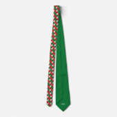 Cravate Bombe B-1 Bomber Motif Noël vert et rouge (Dos)
