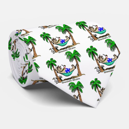Cravate Bon à rien de plage (Roulé)