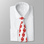 Cravate Bon Motif pomme Fun Rouge Fruit (Attaché)