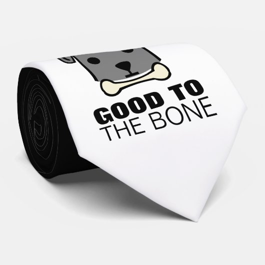 Cravate Bon pour l'os, chien (Roulé)