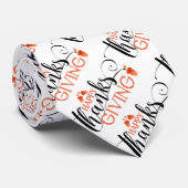 Cravate Bon thanksgiving de typographie moderne Motif (Roulé)