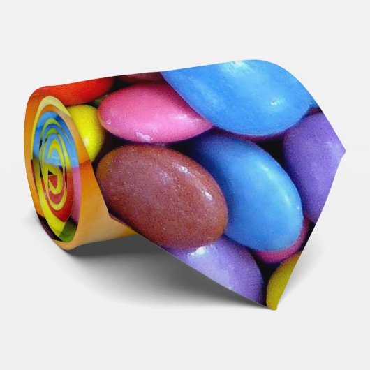 Cravate Bonbons colorés (Roulé)