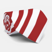 Cravate Bonbons Joyeux Fil de Noël rayé sur une couronne (Roulé)