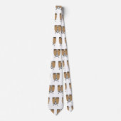 Cravate Bongo, dessin animé de batterie (Devant)