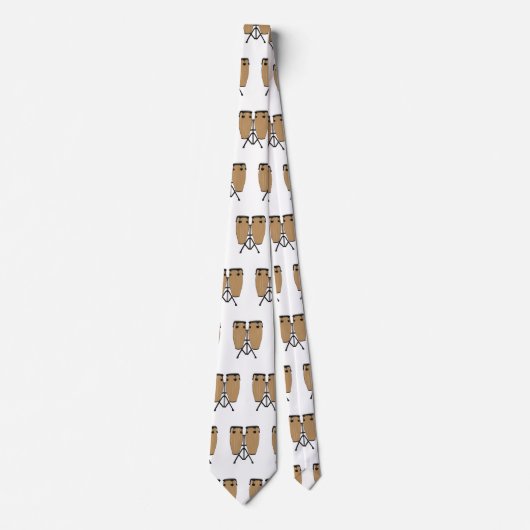 Cravate Bongo, dessin animé de batterie (Devant)