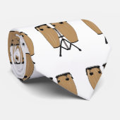 Cravate Bongo, dessin animé de batterie (Roulé)