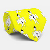 Cravate Bonhomme de neige (Roulé)