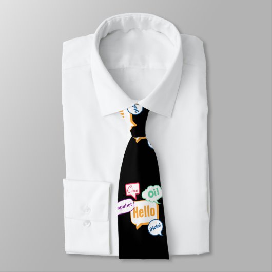 Cravate Bonjour  | Langues (Attaché)