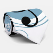 Cravate bonjour notes de musique (Roulé)