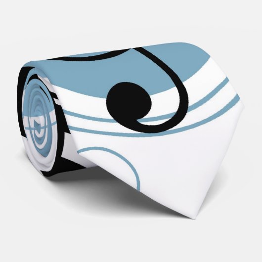 Cravate bonjour notes de musique (Roulé)