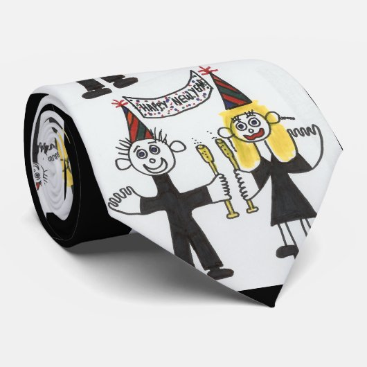 Cravate Bonne année (Roulé)