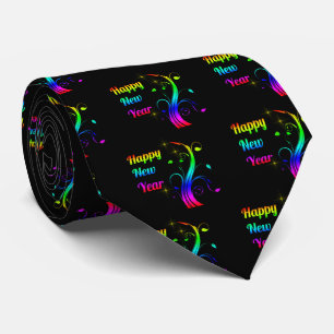 Cravate Bonne année colorée