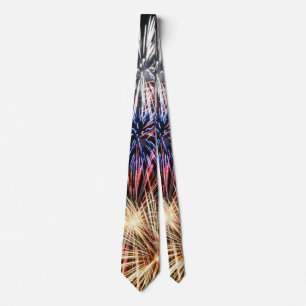 Cravate Bonne année   Funny Motif Fireworks