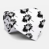 Cravate Bonne Fête des pères Black Daisy (Roulé)
