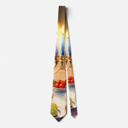 Cravate Bonne Hanoukka (Devant)