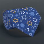 Cravate Bonne Hanoukka Star de David<br><div class="desc">Bonne Hanoukka Star de David Motif</div>