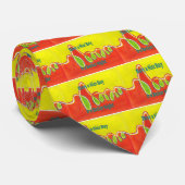 Cravate Bonne journée et meilleure peinture à l'huile de n (Roulé)