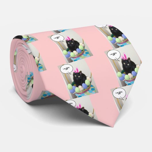 Cravate Bonne Pâques Kitty (Roulé)