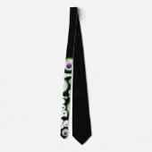 Cravate BOO Halloween violet flottant Eyeball - Oeil fantô (Dos)