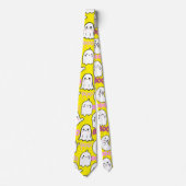 Cravate Boo, sensation fantomatique.b B Jaune BG (Devant)