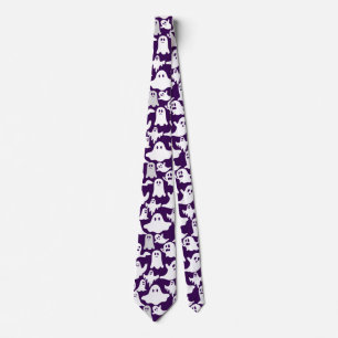 Cravate Boos et un Citrouille. BP01A.B.Dpurple BG