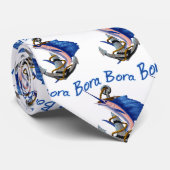 Cravate Bora Bora Pêche en mer profonde (Roulé)