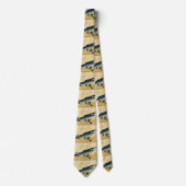 Cravate Bora (Mullet gris) Hiroshige's Japanese Fish Print (Devant)