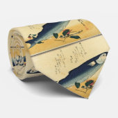 Cravate Bora (Mullet gris) Hiroshige's Japanese Fish Print (Roulé)