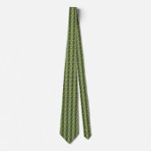 Cravate BORAGE bleu rose vert - ECHO IMPRIMER — (Devant)