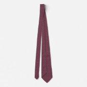 Cravate Bordeaux Diamant Cranté (Dos)