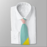 Cravate Bords de blocs de couleur mignons dans les pastels<br><div class="desc">Un design graphique simple et coloré de rayures organiques abstraites dans une palette de couleurs pastel printanière.</div>
