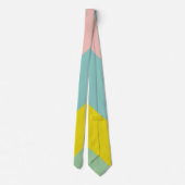 Cravate Bords de blocs de couleur mignons dans les pastels (Dos)