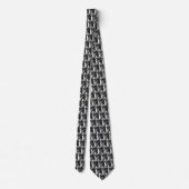 Cravate Bordure Collier Visage Crayon (Dos)