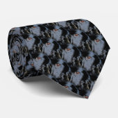 Cravate Bordure noire Collie Chien Visage Animal Art Motif (Roulé)