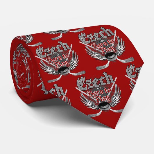 Cravate Born To Play (tchèque) (Roulé)