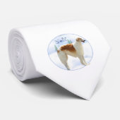 Cravate Borzoi Noel (Roulé)