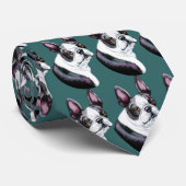 Cravate Boson Terrier Style Boston (Roulé)