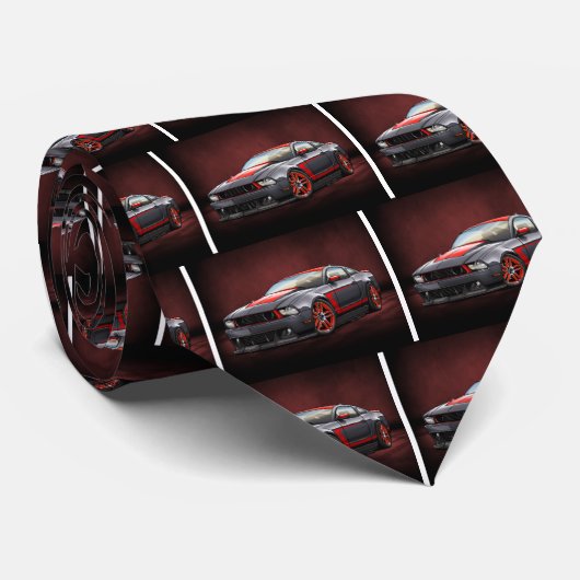 Cravate Boss_302_black_Laguna_Seca (Roulé)