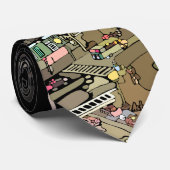 Cravate Boston City Lights (Roulé)